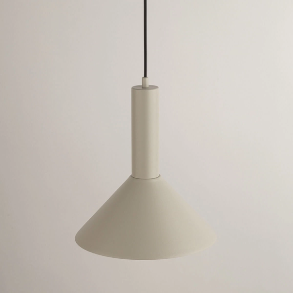 Stożkowa lampa zwisająca Vitrum 40806 Sigma salonowa beżowa