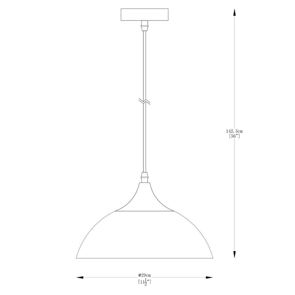 Wisząca lampa kuchenna Sarda A8134 Zumaline kopuła nad wyspe metal czarny