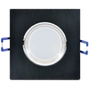 Podtynkowa LAMPA sufitowa MOON OLAL 301857 Polux wpust OPRAWA LED 6,5W 3000K do zabudowy IP40 szczotkowany czarny