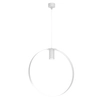 Metalowa lampa wisząca ORTIGA 5151 Shilo okrągła biała