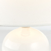 Kulista lampka nocna Primo 61047/05 z abażurem biała