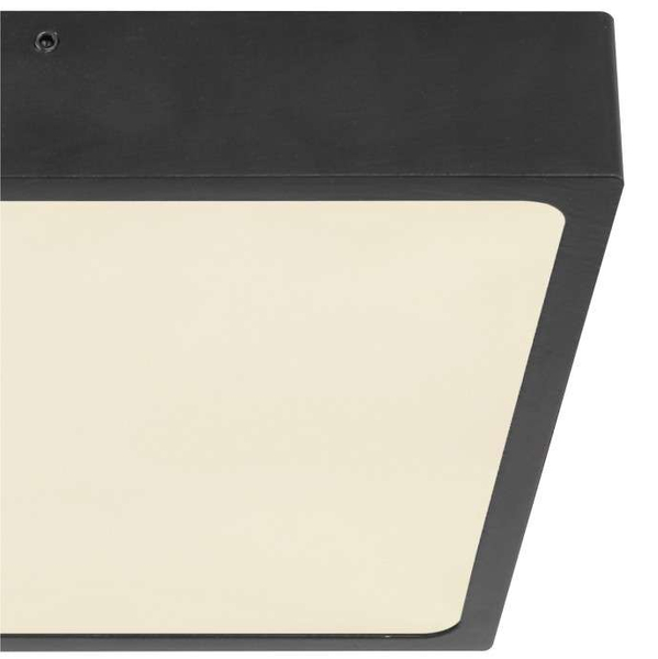 LAMPA sufitowa ECHO 12369-22 Globo metalowa OPRAWA kwadratowa LED 22W 4000K plafon czarny