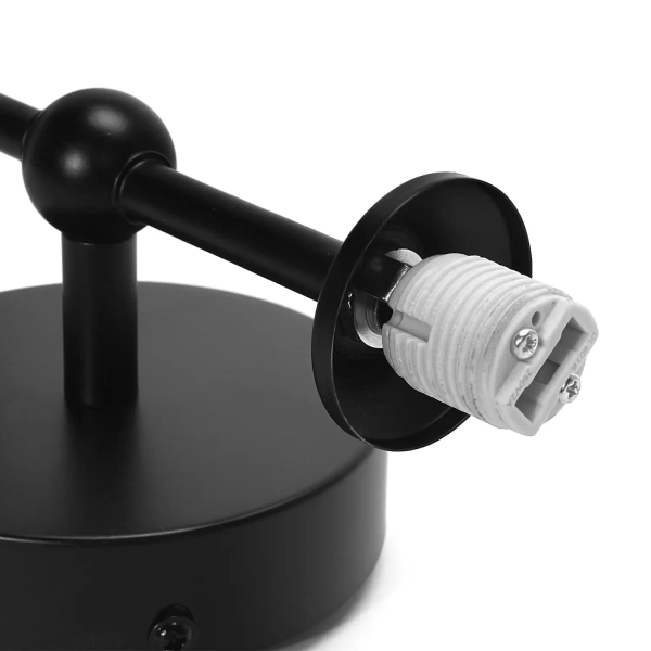 Kulisty kinkiet ścienny Garda 1243 do salonu kula balls białe czarne