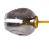 Regulowany zwis Modern orchid ST-1232-6 GOLD Step molekuły złota szara