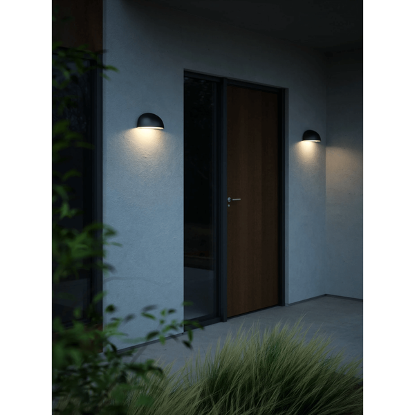 Elewacyjna lampa zewnętrzna SCOR 2320721003 IP44 półokrąg czarny
