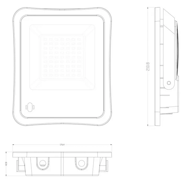 Stojąca lampa solarna Bares SLR-73142-50W Italux LED 50W 4000K IP65 do ogrodu szary