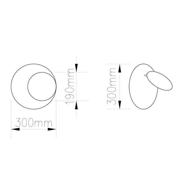 Okrągła lampa ścienna Pills ST-8371 L Step LED 18W 3000K do sypialni biała