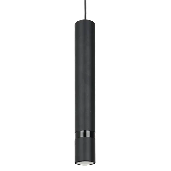 Podłużna lampa wisząca JOKER ALL BLACK MLP96794 do salonu czarny