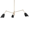 Żyrandol regulowany RAGNO ST-8625P black metalowy czarny
