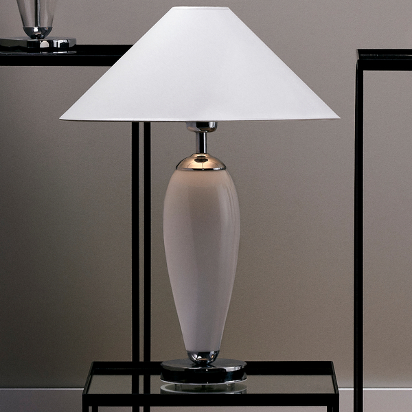 LAMPA stołowa REA 40601101 Kaspa stojąca LAMPKA nocna biała