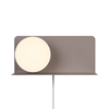 Szklana lampa ścienna LILIBETH 2312931018 kula brązowy