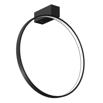 Okrągły kinkiet ścienny Agaro 4307 Shilo LED 9W 4000K metalowy pierścień czarny