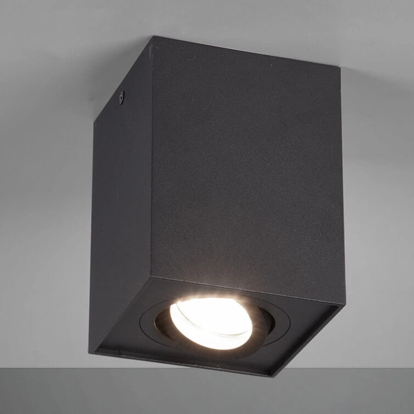 Lampa sufitowa BISCUIT 613000132 Trio do jadalni metalowa czarny