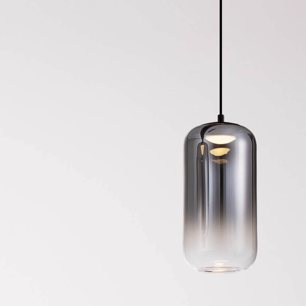 Szklana lampa wisząca ANUCO LE44611 LED 3W 3000K szklana tuba szary