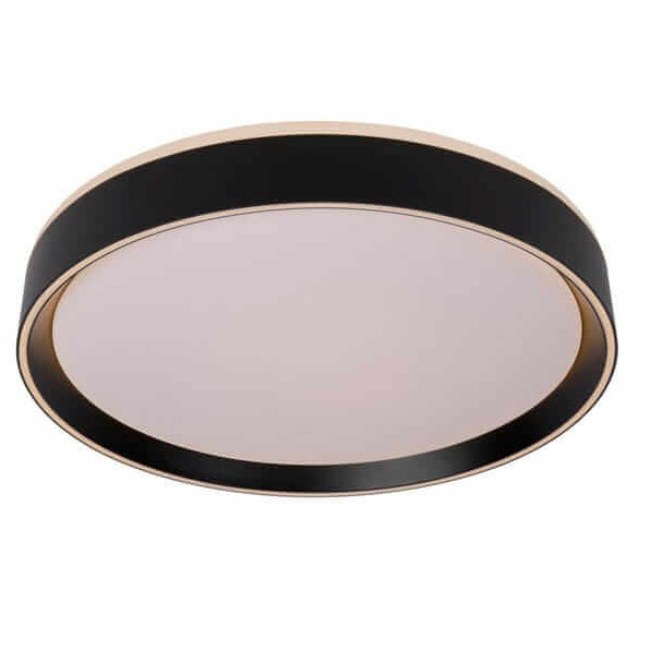 Plafoniera LAMPA sufitowa NURIA 79182/24/30 Lucide okrągła OPRAWA plafon LED 18W 2700K natynkowy czarny