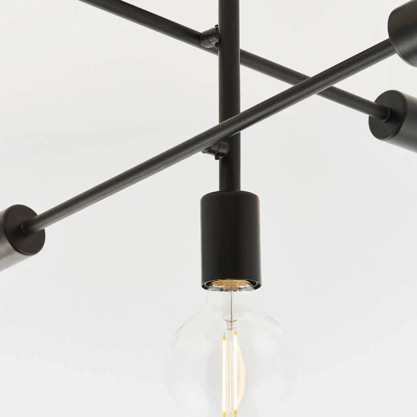 Sufitowa lampa do salonu Studio 79502 loftowa czarny matowy