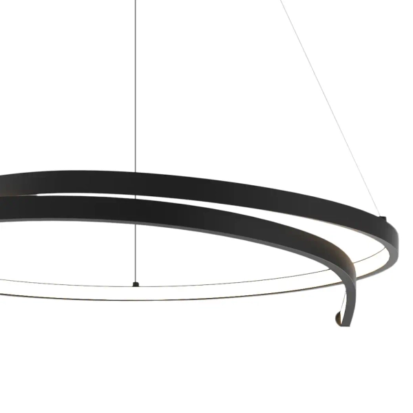 Wisząca pierścieniowa lampa LORENZO ML1583 LED 35W 4000K czarny