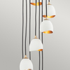 Lampa wisząca sufitowa QN-NULA-12P pająk zwisy białe