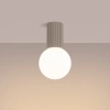 Okrągła lampa sufitowa HALO SL.1743 do łazienki kula IP44 biała kaszmirowa