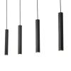 Lampa wisząca nad wyspę Vico 2412143003 metalowa tubki czarne