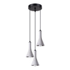 Lampa zwisająca Rea SL.1226 do jadalni potrójna szara