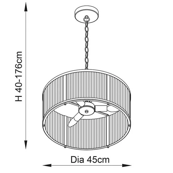 Wisząca lampa na łańcuchu Ridgeton 106282 szklana mosiądz
