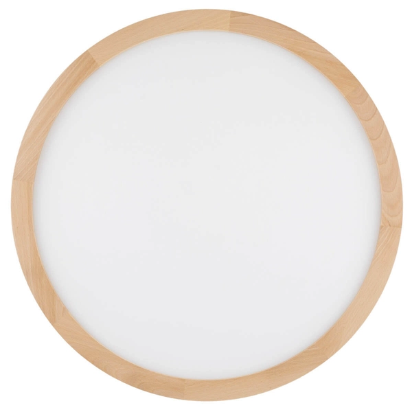 Nasufitowa lampa do łazienki Aqua 18008 LED 45W 3000-6500K round drewniana biała