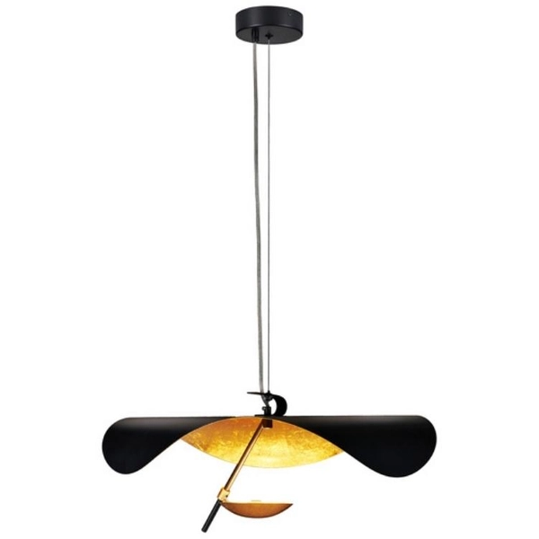 Designerska lampa wisząca Enigma ST-8821P-60 Step LED 13 czarna złota