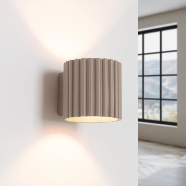 Kaszmirowa lampa ścienna AURA SL.1816 ryflowana G9