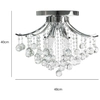 Kryształowa LAMPA sufitowa 5191/4 8C Elem metalowa OPRAWA crystal glamour chrom