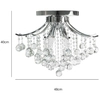 Kryształowa LAMPA sufitowa Wenecja 5191/4 8C Elem metalowa OPRAWA crystal glamour chrom