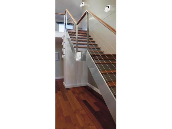 2-punktowa lampa sufitowa Tomi metalowa do kuchni biała