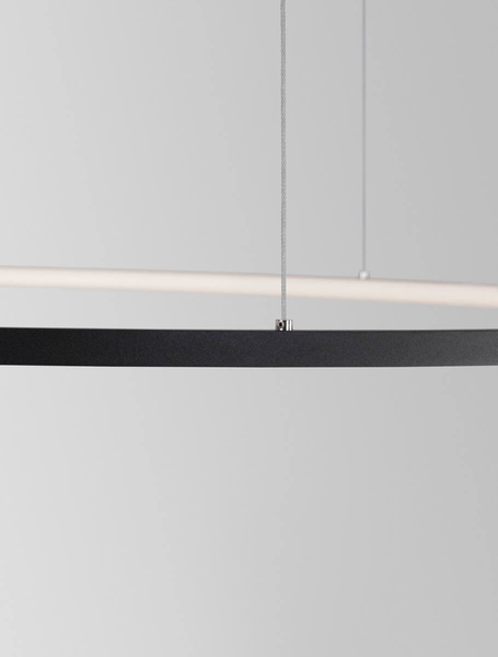 Metalowy żyrandol TOLUCA LE42782 do pokoju LED 58W 3000K czarny