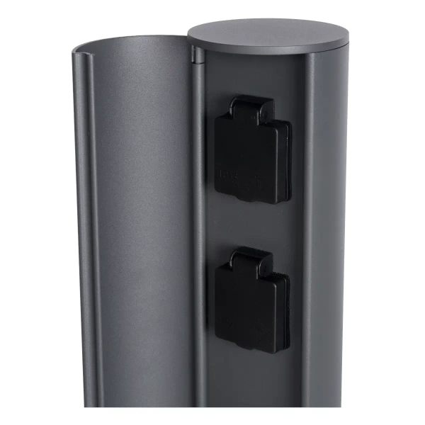 Słupek zasilający PowerPoint 27849/02/29 Lucide IP44 zewnętrzny antracyt