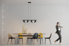 Designerska lampa wisząca Clamor AZ2696 LED 40W 3000K do sypialni