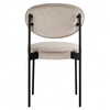 Welurowe krzesło Kaylee S4585 KHAKI VELVET Richmond Interiors rustykalne okrągłe beżowe