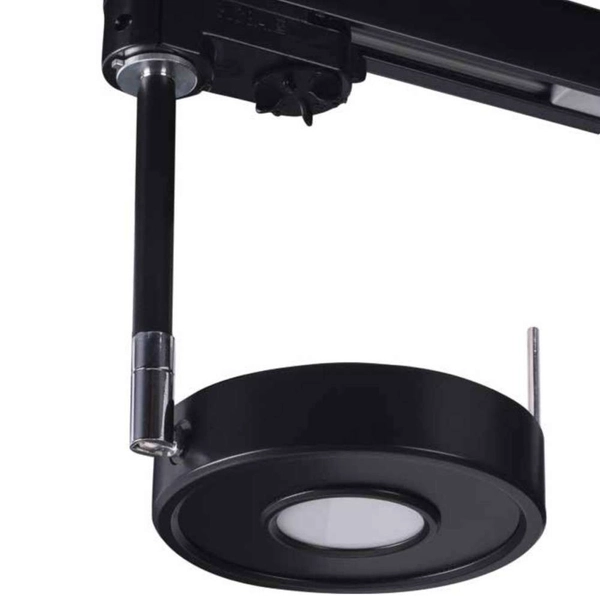 LAMPA sufitowa FUSSA IL 6620 Shilo okrągła OPRAWA metalowa LED 10W 3000K do 3-fazowego systemu szynowego czarna