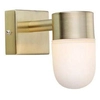 LAMPA ścienna MENTON 106374 Markslojd metalowa OPRAWA kinkiet tuba loftowa mosiężna biała