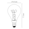 Żarówka bańka LED 49046/03/62 Lucide E14 3W 2200K 120lm bursztynowa