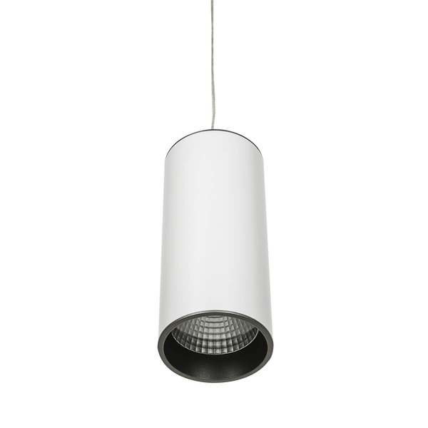 Salonowa lampa wisząca Moldes HL7719/12W 3000K WH+GR Italux LED biała