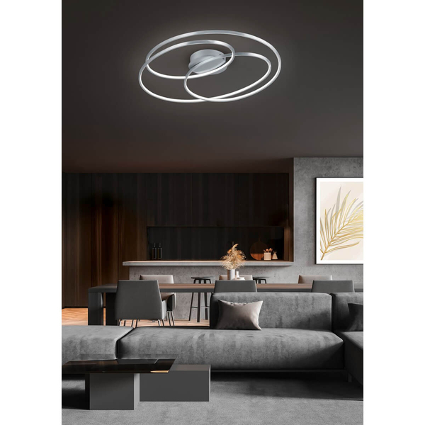 Spiralna lampa sufitowa GALE 673918007 LED 50W 3000K srebrny