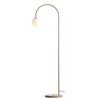 Stojąca lampa podłogowa do salonu UNA 1116A17 Aldex kulista beżowy