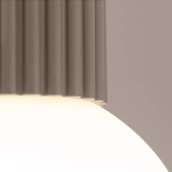 Okrągła lampa sufitowa HALO SL.1743 do łazienki kula IP44 biała kaszmirowa