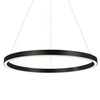 Czarna lampa wisząca Midway LP-033/1P Light Prestige pierścień LED 3000K 35W