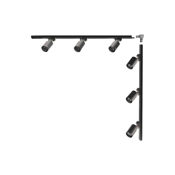 Lampa sufitowa jednoobwodowa 3566 zestaw szynowy czarny