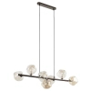 Lampa wisząca do gabinetu Lava Brown 11033 szklane kule brązowy