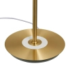 LAMPA podłogowa KKST-MF8872 WHITE okrągła OPRAWA stojąca metalowa złota biała