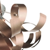 Sufitowa lampa designerska chrom miedziana Rawley OUTLET