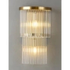Ścienna lampa Cascada CGCASCADA40 kryształowa glamour mosiądz