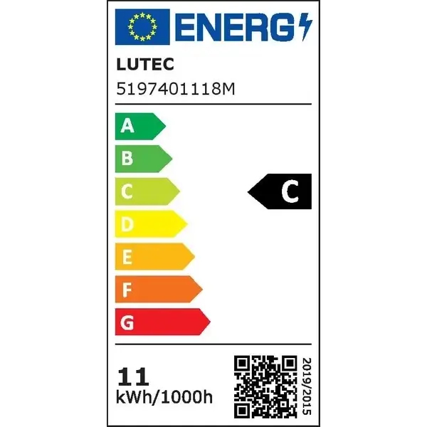 Przyścienna lampa elewacyjna Stela 5197401118 IP54 LED 14W 3000K szary
